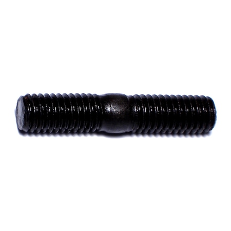 Midwest Fastener Double-End Threaded Stud, 8mm Thread to 38mm Thread, 38 mm, Steel, Plain, 5 PK 66446